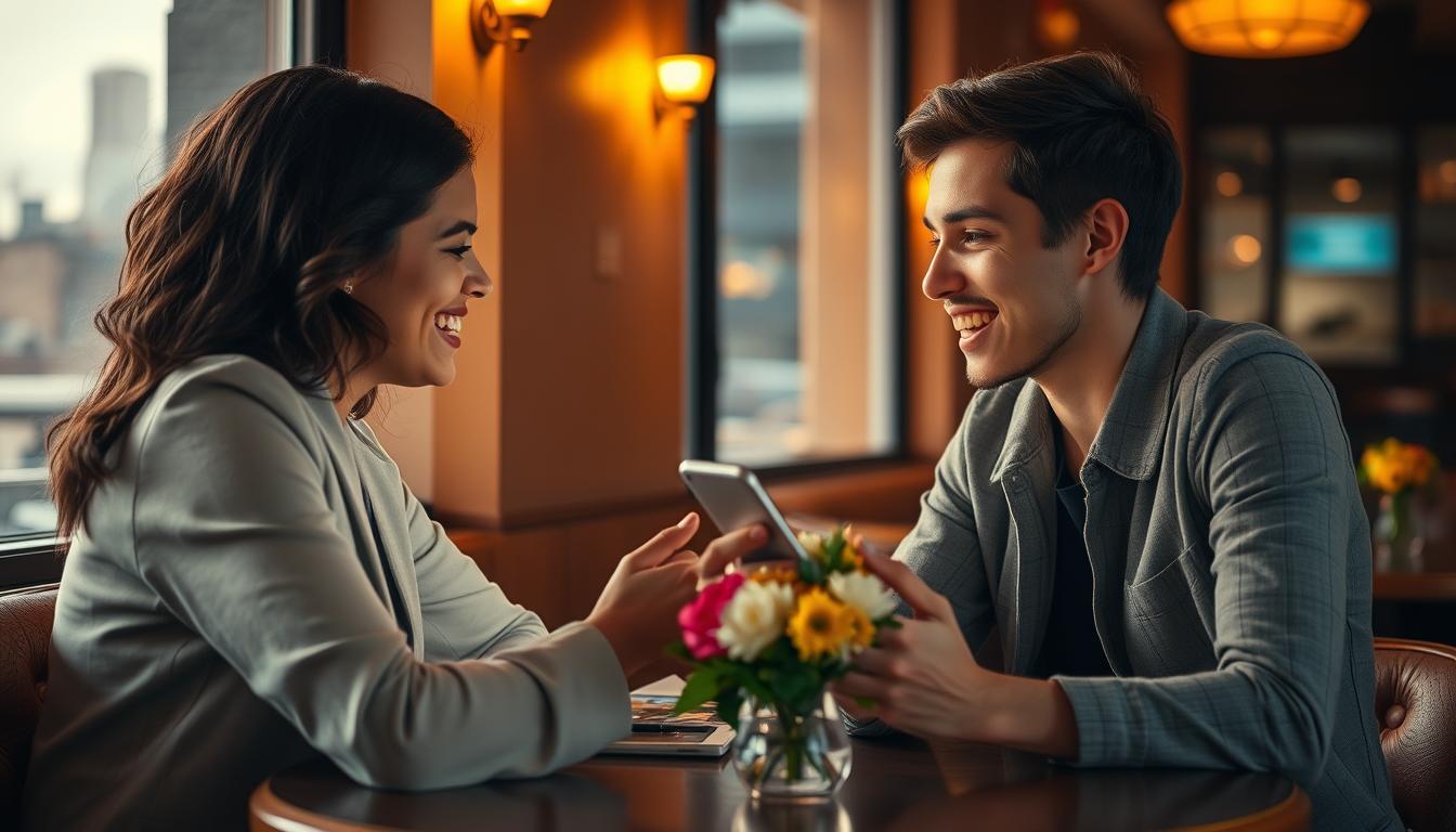 conversation sur une appli de rencontre